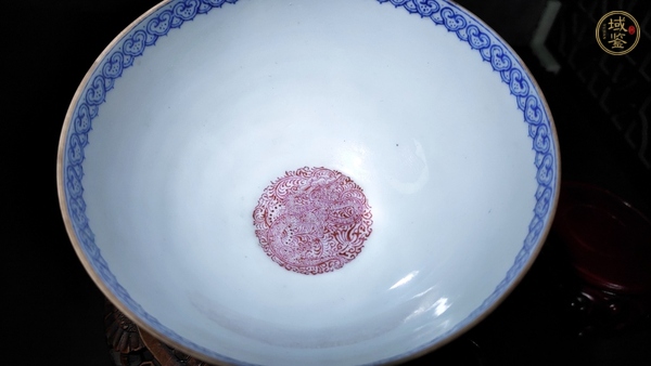 古玩陶瓷民國·粉彩仿琺瑯竹林七賢紋薄胎碗真品鑒賞圖