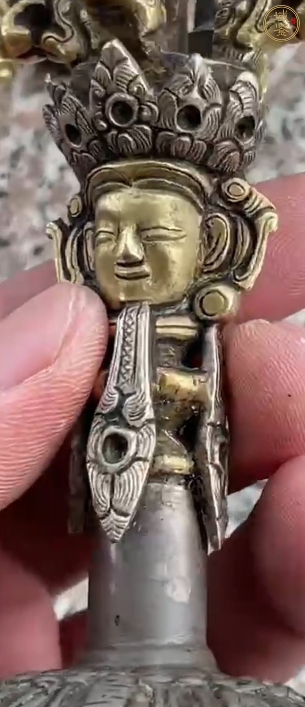 古玩銅器金剛鈴杵真品鑒賞圖