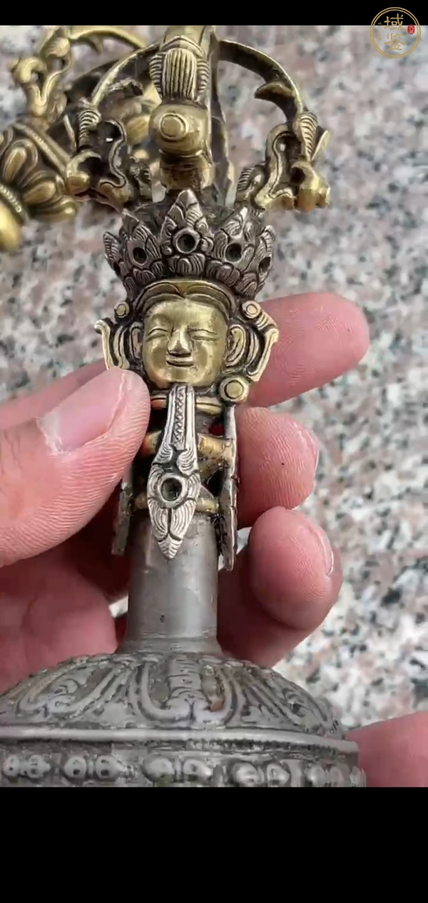 古玩銅器金剛鈴杵真品鑒賞圖