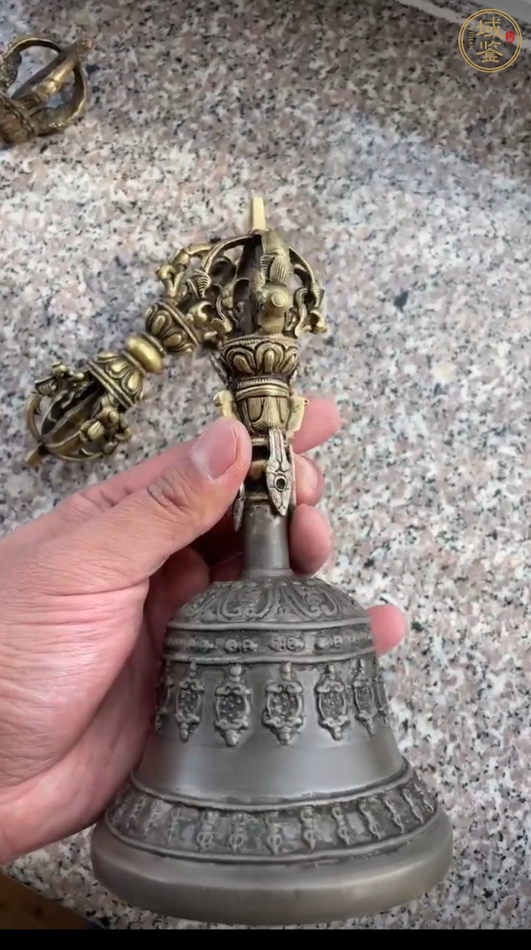 古玩銅器金剛鈴杵真品鑒賞圖