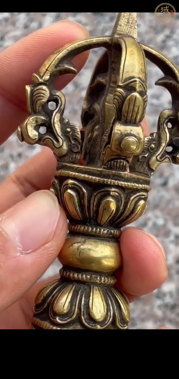 古玩銅器金剛鈴杵真品鑒賞圖