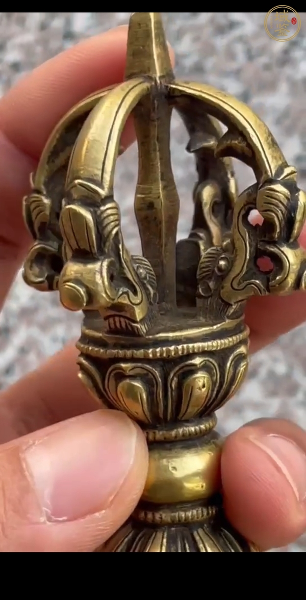 古玩銅器金剛鈴杵真品鑒賞圖