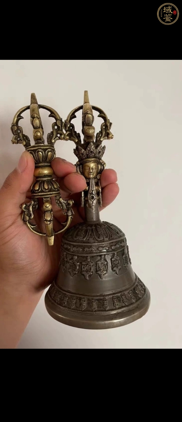 古玩銅器金剛鈴杵真品鑒賞圖