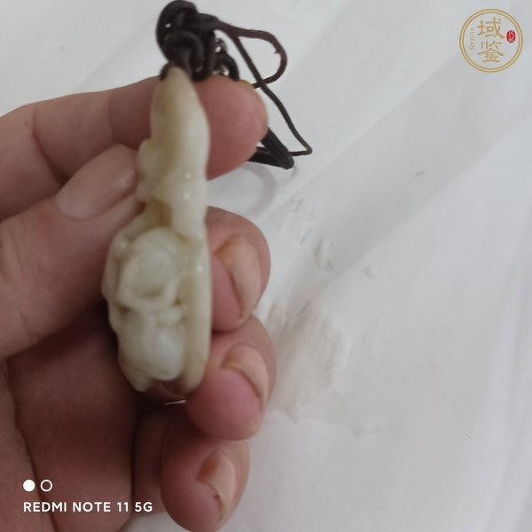 古玩玉器和田玉雕“福在眼前”佩真品鑒賞圖