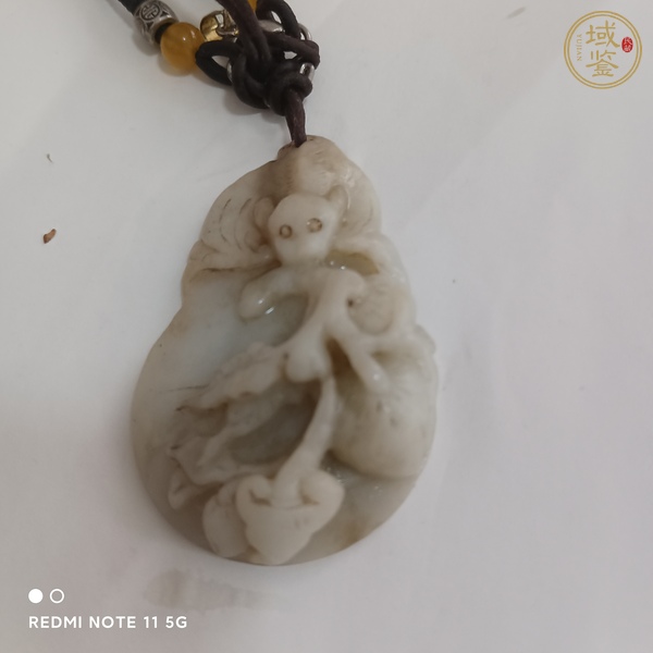 古玩玉器和田玉雕“福在眼前”佩真品鑒賞圖