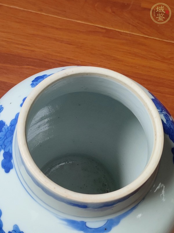 古玩陶瓷右軍愛鵝青花將軍罐真品鑒賞圖