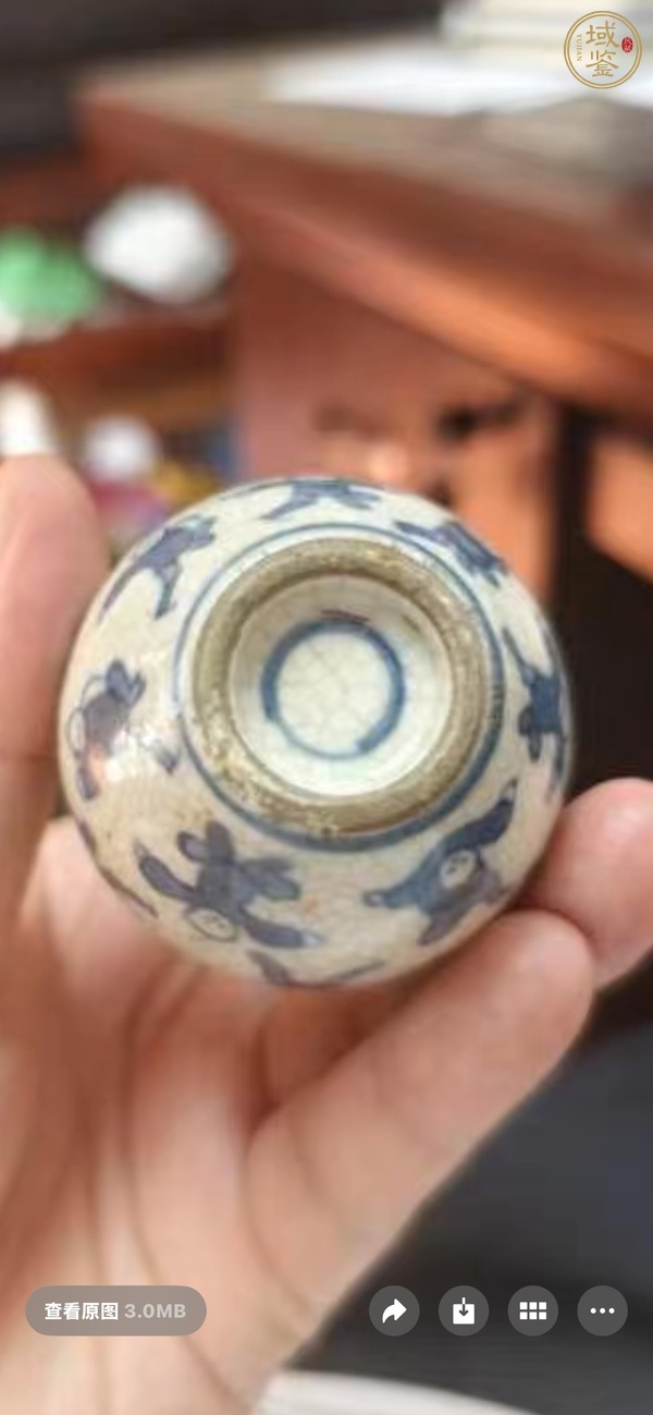古玩陶瓷漿胎煨瓷嬰戲小罐真品鑒賞圖