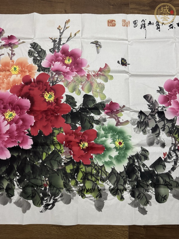 古玩字畫花開富貴真品鑒賞圖