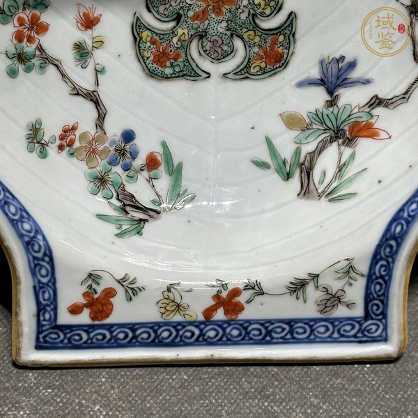 古玩陶瓷青花五彩貝殼盤(pán)真品鑒賞圖