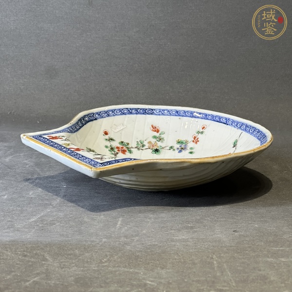 古玩陶瓷青花五彩貝殼盤(pán)真品鑒賞圖