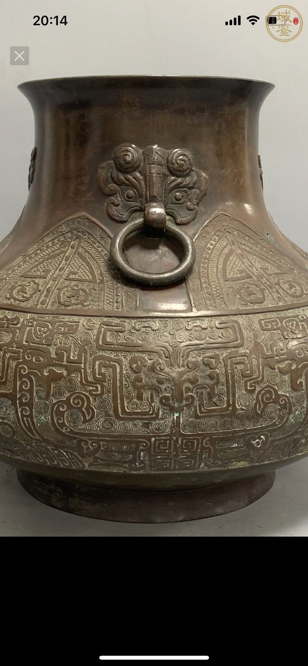 古玩銅器銅尊真品鑒賞圖