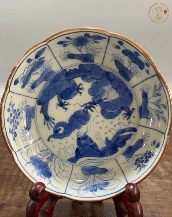 古玩青花洗真品鑒賞圖
