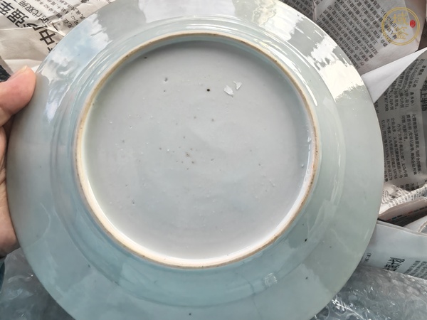古玩陶瓷粉彩花卉紋盤真品鑒賞圖