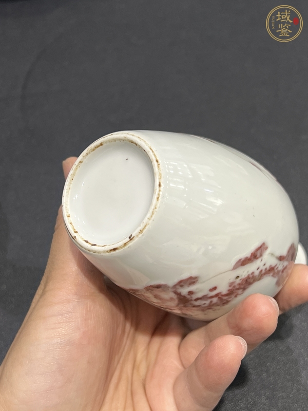 古玩陶瓷釉里紅魚紋瓶真品鑒賞圖
