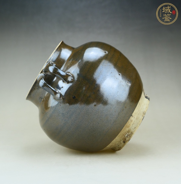 古玩陶瓷定窯系茶葉末釉四系罐真品鑒賞圖