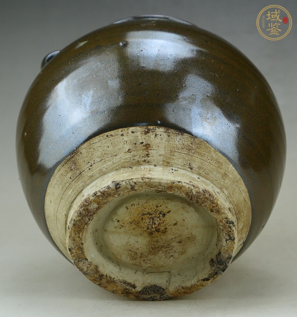古玩陶瓷定窯系茶葉末釉四系罐真品鑒賞圖