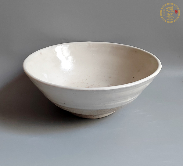 古玩陶瓷宋金磁州窯白釉碗真品鑒賞圖