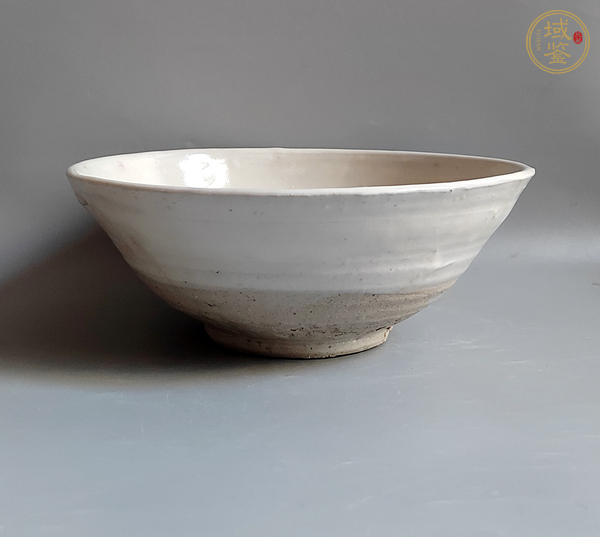 古玩陶瓷宋金磁州窯白釉碗真品鑒賞圖