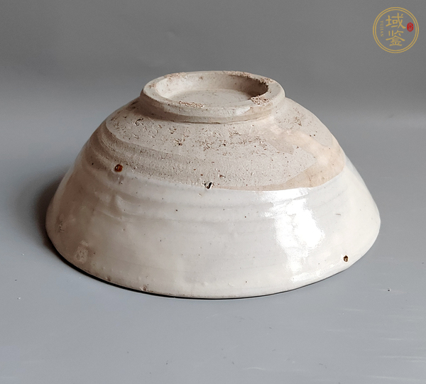 古玩陶瓷宋金磁州窯白釉碗真品鑒賞圖