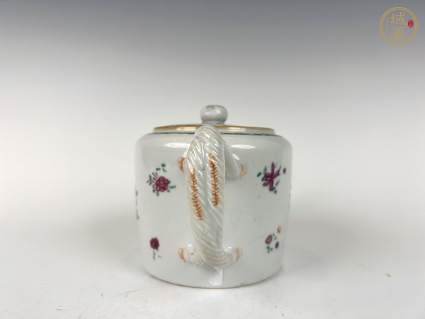 古玩陶瓷清早期·粉彩花卉執(zhí)壺真品鑒賞圖