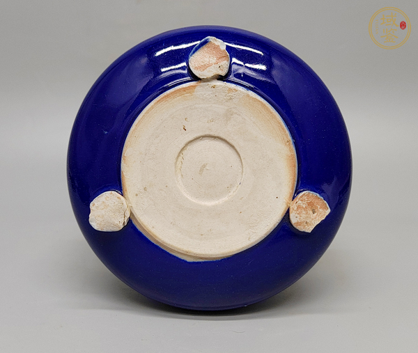 古玩陶瓷藍釉香爐真品鑒賞圖