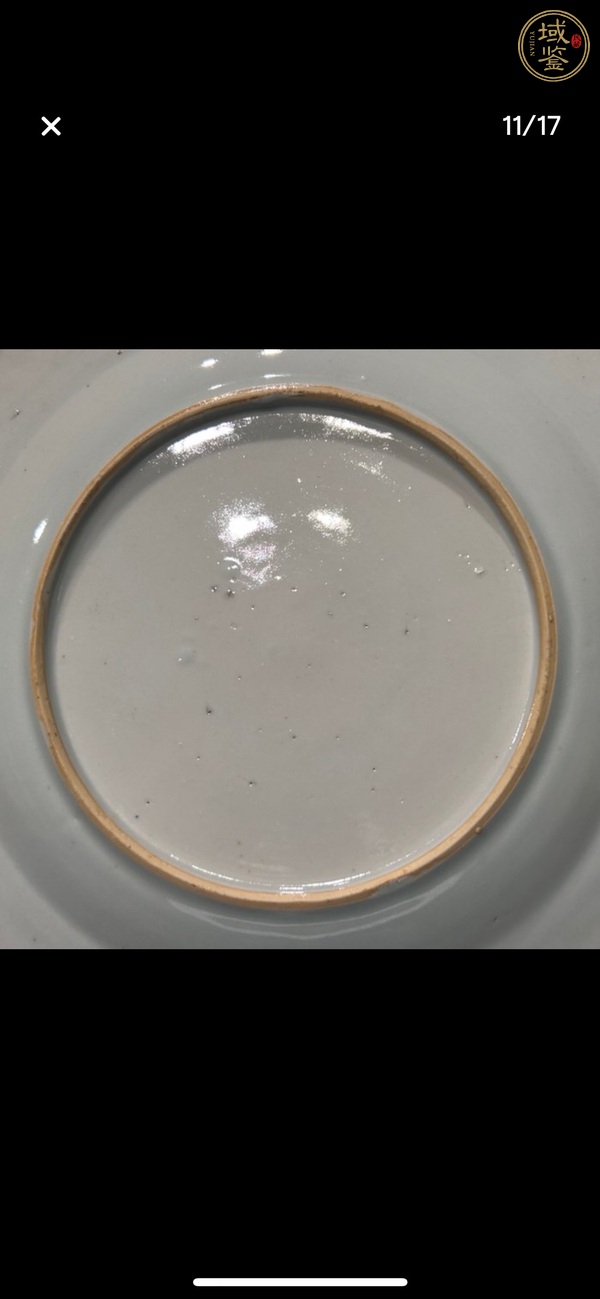 古玩陶瓷青花山水人物紋盤真品鑒賞圖