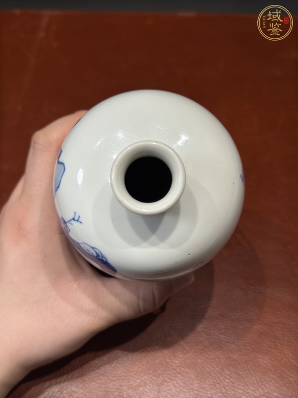 古玩陶瓷青花山水蘿卜瓶真品鑒賞圖