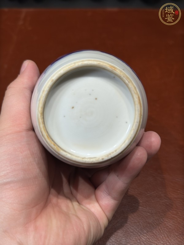 古玩陶瓷青花山水蘿卜瓶真品鑒賞圖