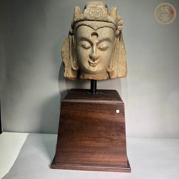 古玩雜項菩薩頭像真品鑒賞圖
