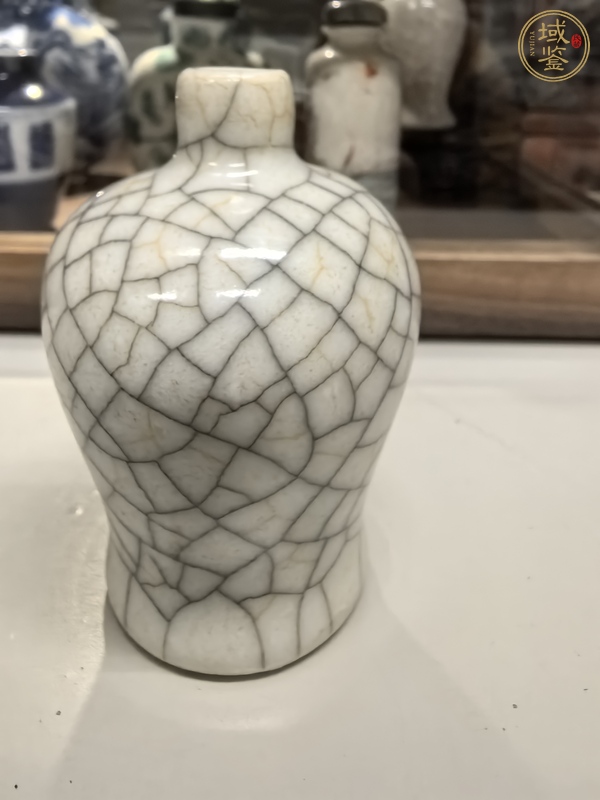 古玩陶瓷哥釉鼻煙壺真品鑒賞圖