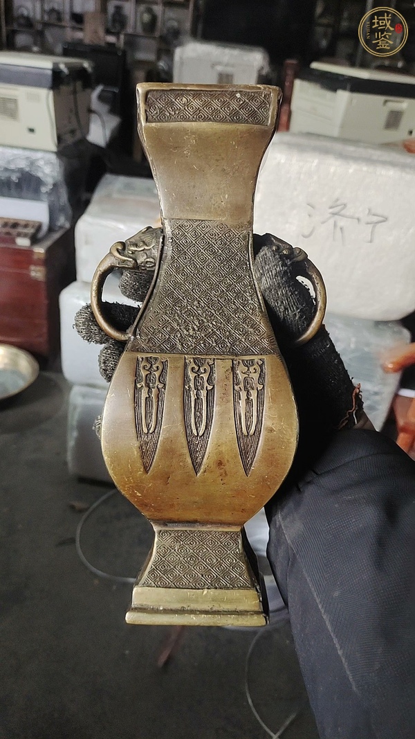 古玩銅器銅瓶真品鑒賞圖