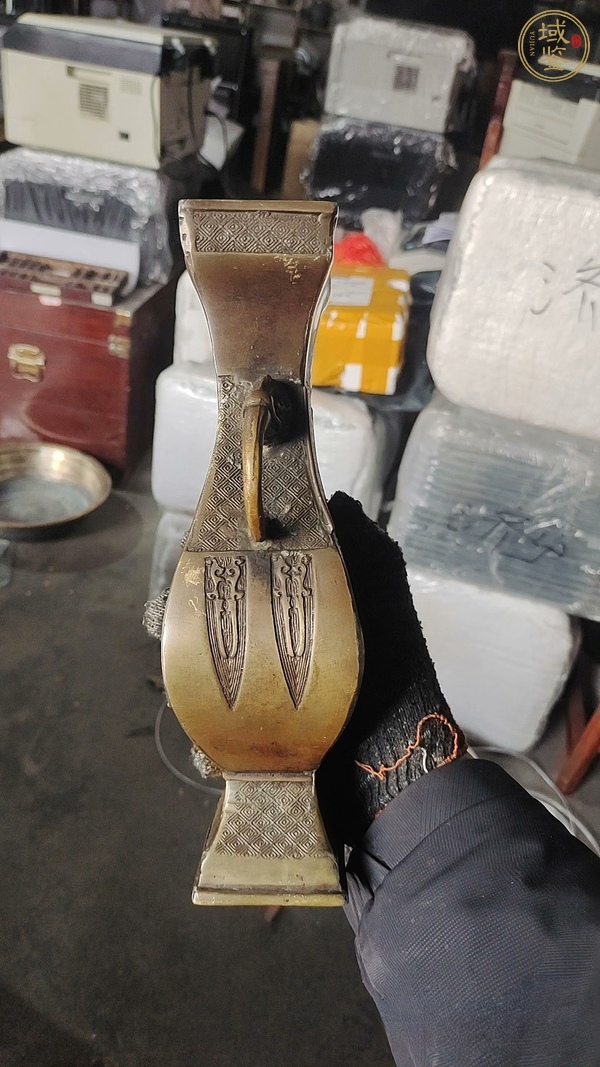 古玩銅器銅瓶真品鑒賞圖