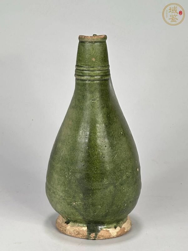 古玩陶瓷綠釉皮囊壺真品鑒賞圖