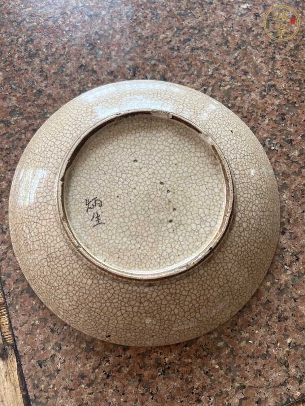 古玩陶瓷哥窯盤真品鑒賞圖