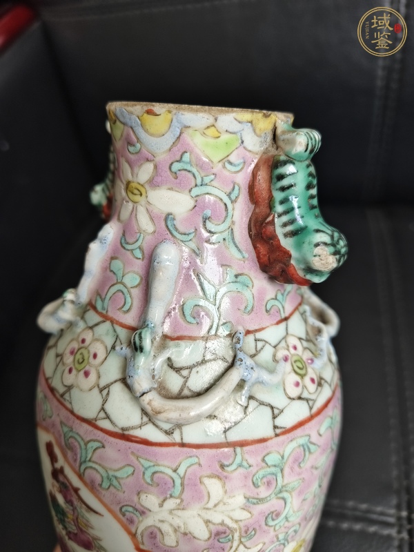 古玩陶瓷粉彩瓶真品鑒賞圖