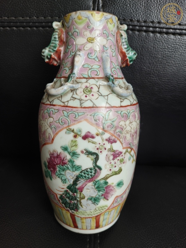 古玩陶瓷粉彩瓶真品鑒賞圖