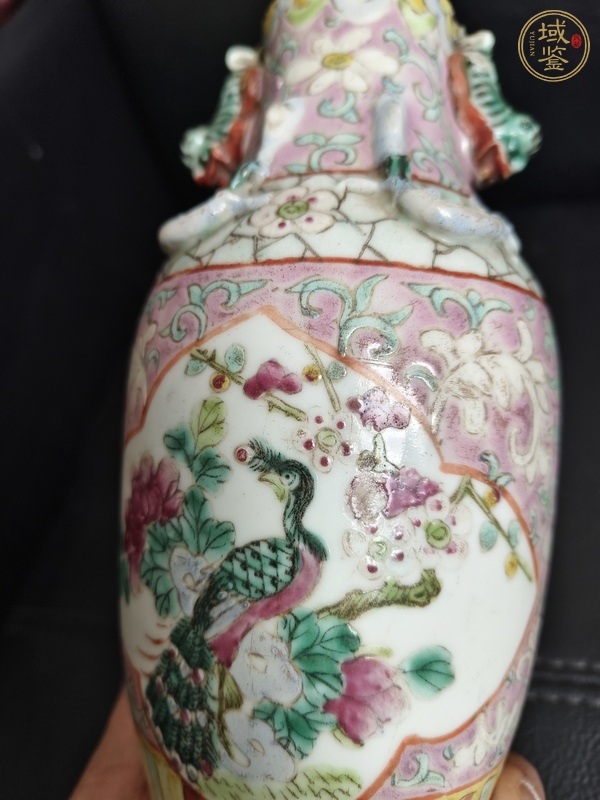 古玩陶瓷粉彩瓶真品鑒賞圖