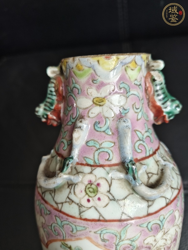 古玩陶瓷粉彩瓶真品鑒賞圖