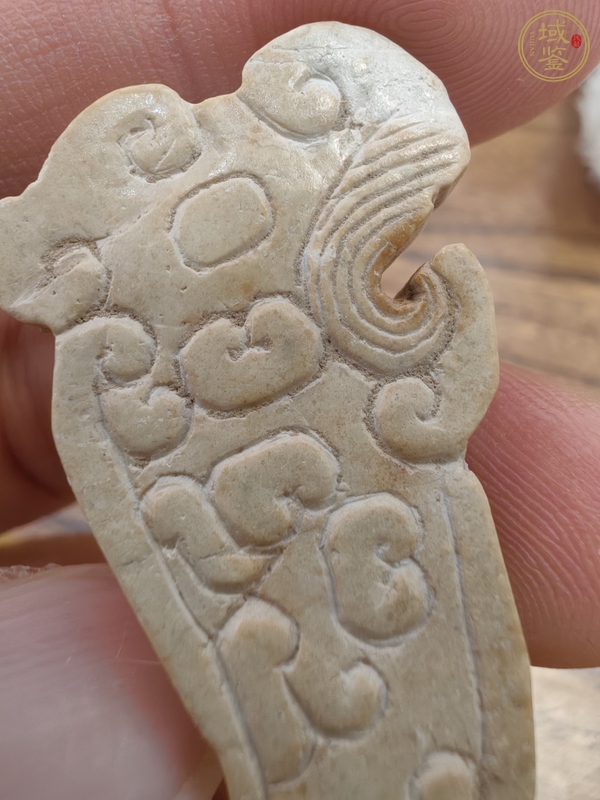 古玩玉器龍紋玉觽真品鑒賞圖