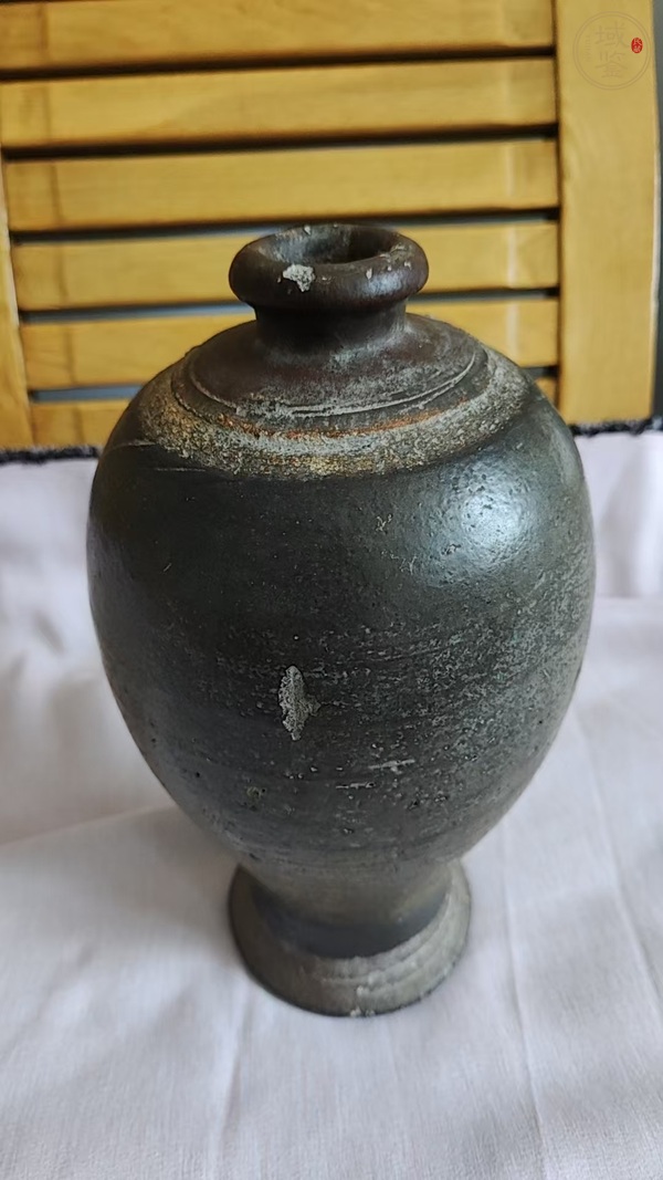 古玩陶瓷黑釉梅瓶真品鑒賞圖