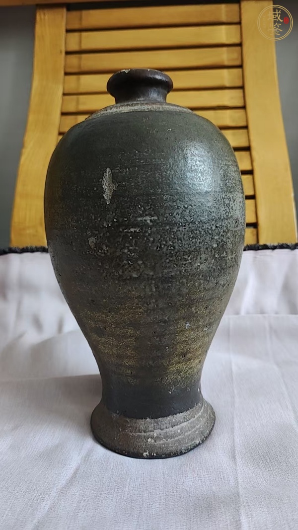 古玩陶瓷黑釉梅瓶真品鑒賞圖