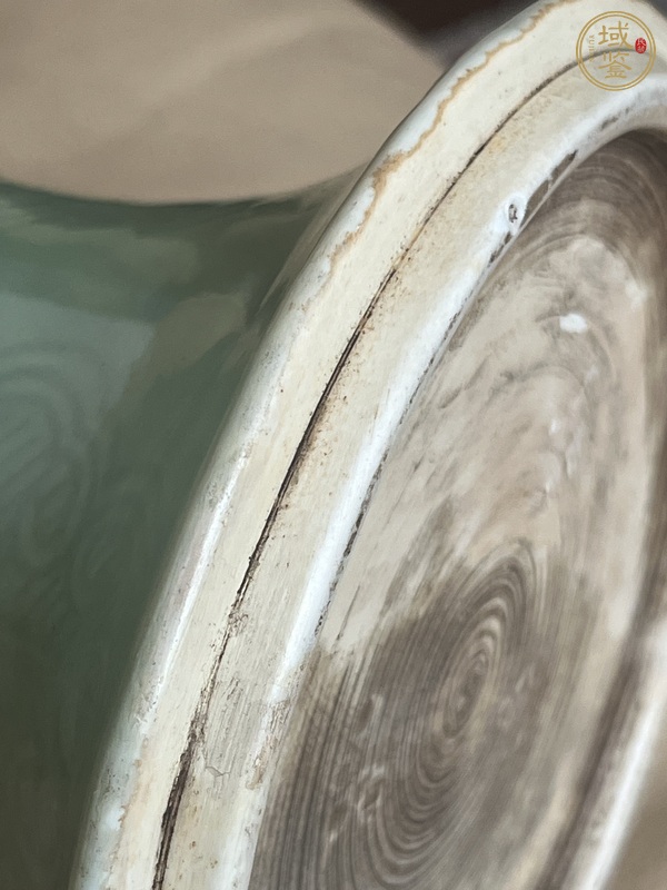 古玩陶瓷青釉鳳尾尊真品鑒賞圖