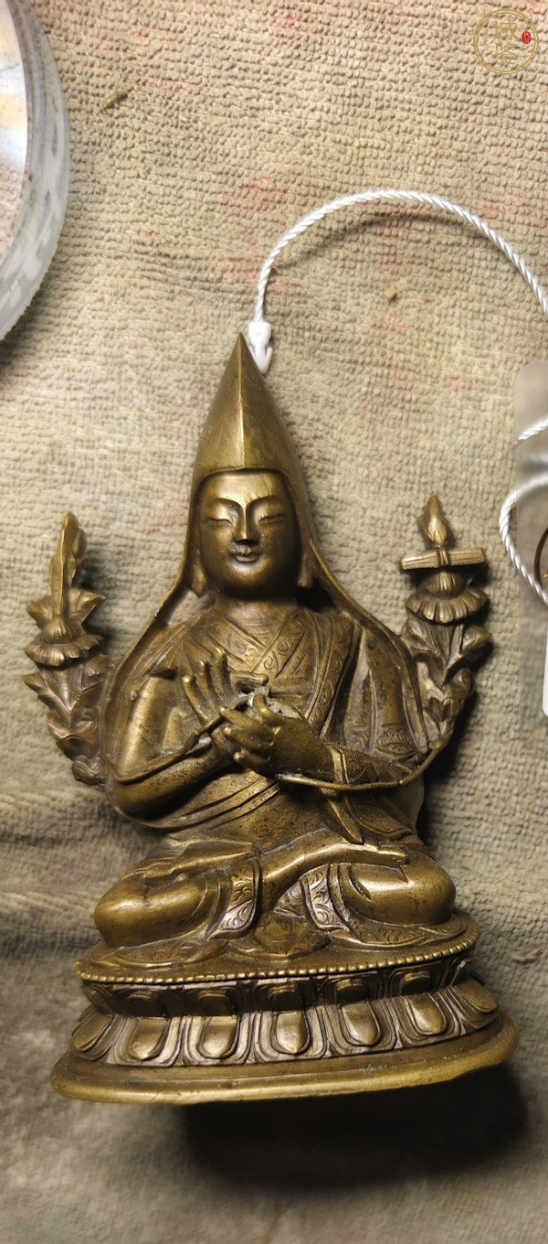 古玩銅器宗喀巴真品鑒賞圖