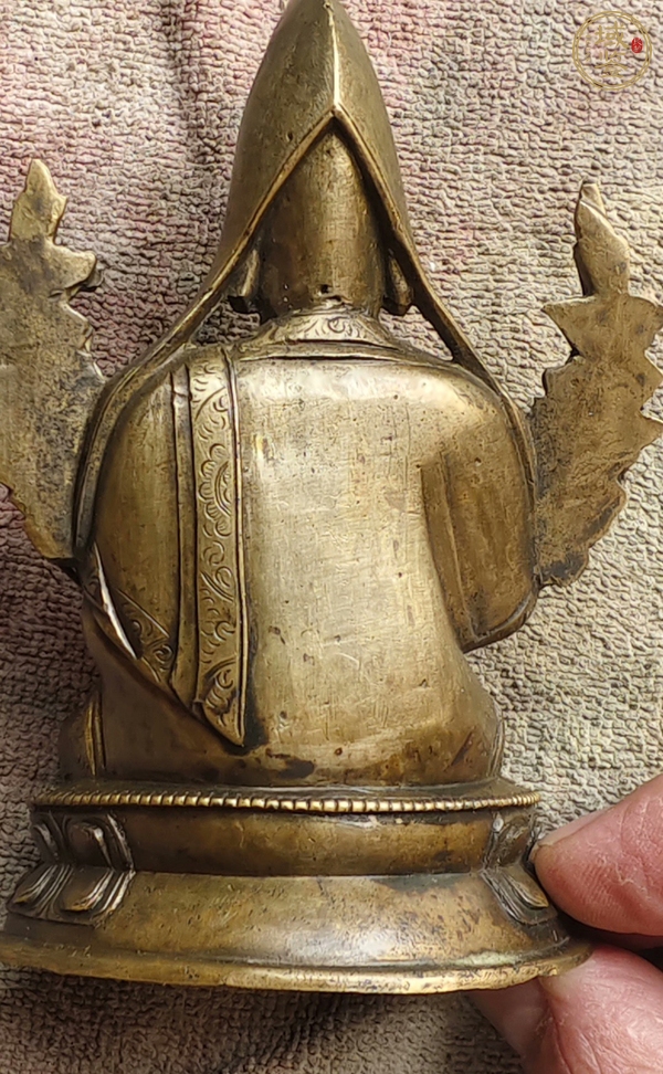 古玩銅器宗喀巴真品鑒賞圖