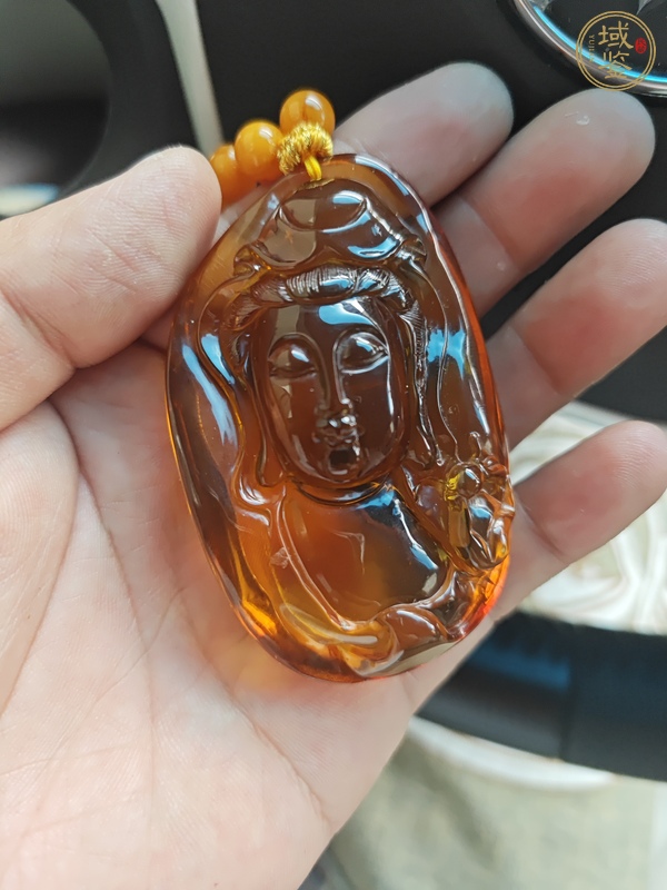 古玩雜項觀音菩薩吊墜真品鑒賞圖