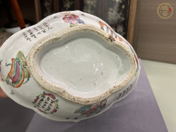 古玩陶瓷無雙譜貢盤真品鑒賞圖