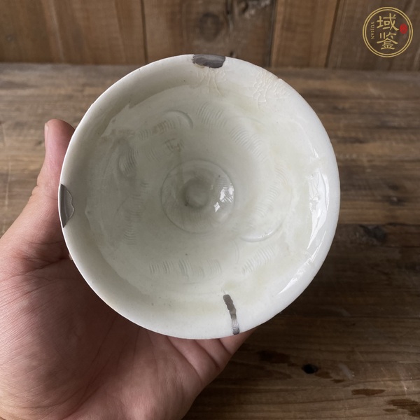 古玩陶瓷青白釉刻花茶盞真品鑒賞圖