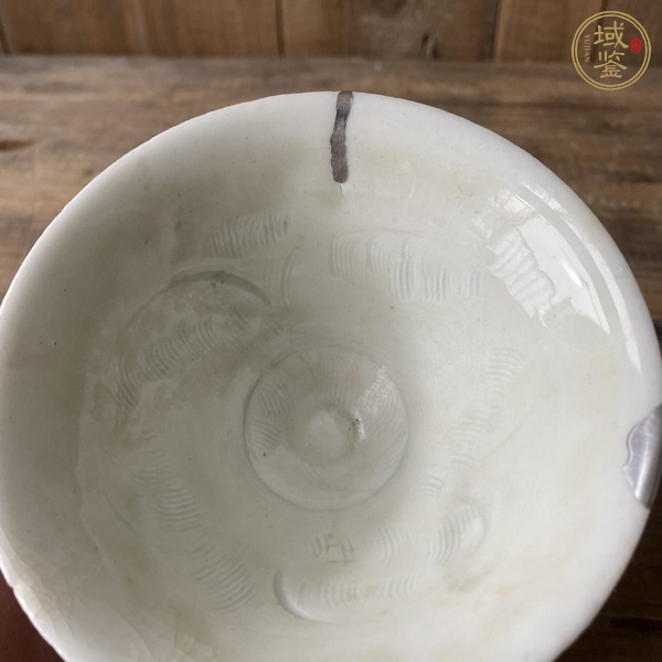 古玩陶瓷青白釉刻花茶盞真品鑒賞圖
