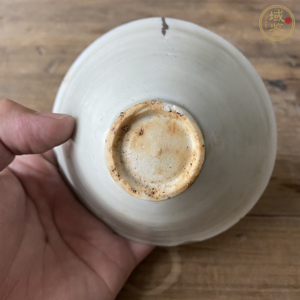 古玩陶瓷青白釉刻花茶盞真品鑒賞圖