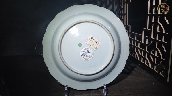 古玩陶瓷清早期·“南京號(hào)”青花亭臺(tái)風(fēng)景圖花口盤真品鑒賞圖